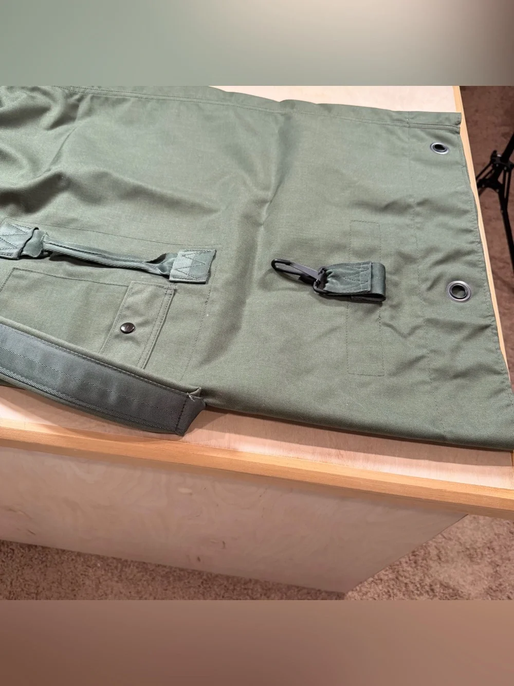 US Military GI Nylon Cordura Duffle/ Sea/  Camping Bag, Army OD Green